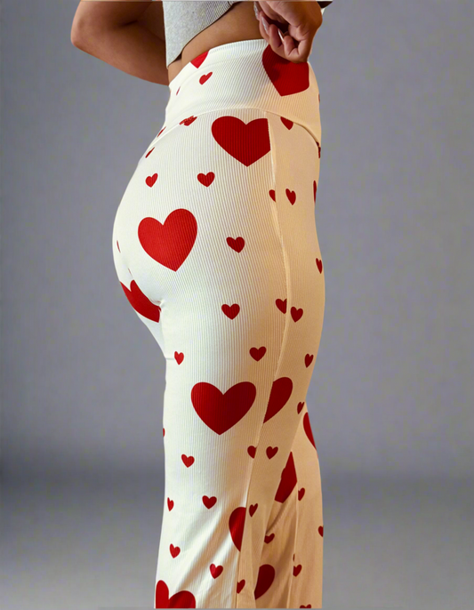 Heartbreaker- Heart Print Pants