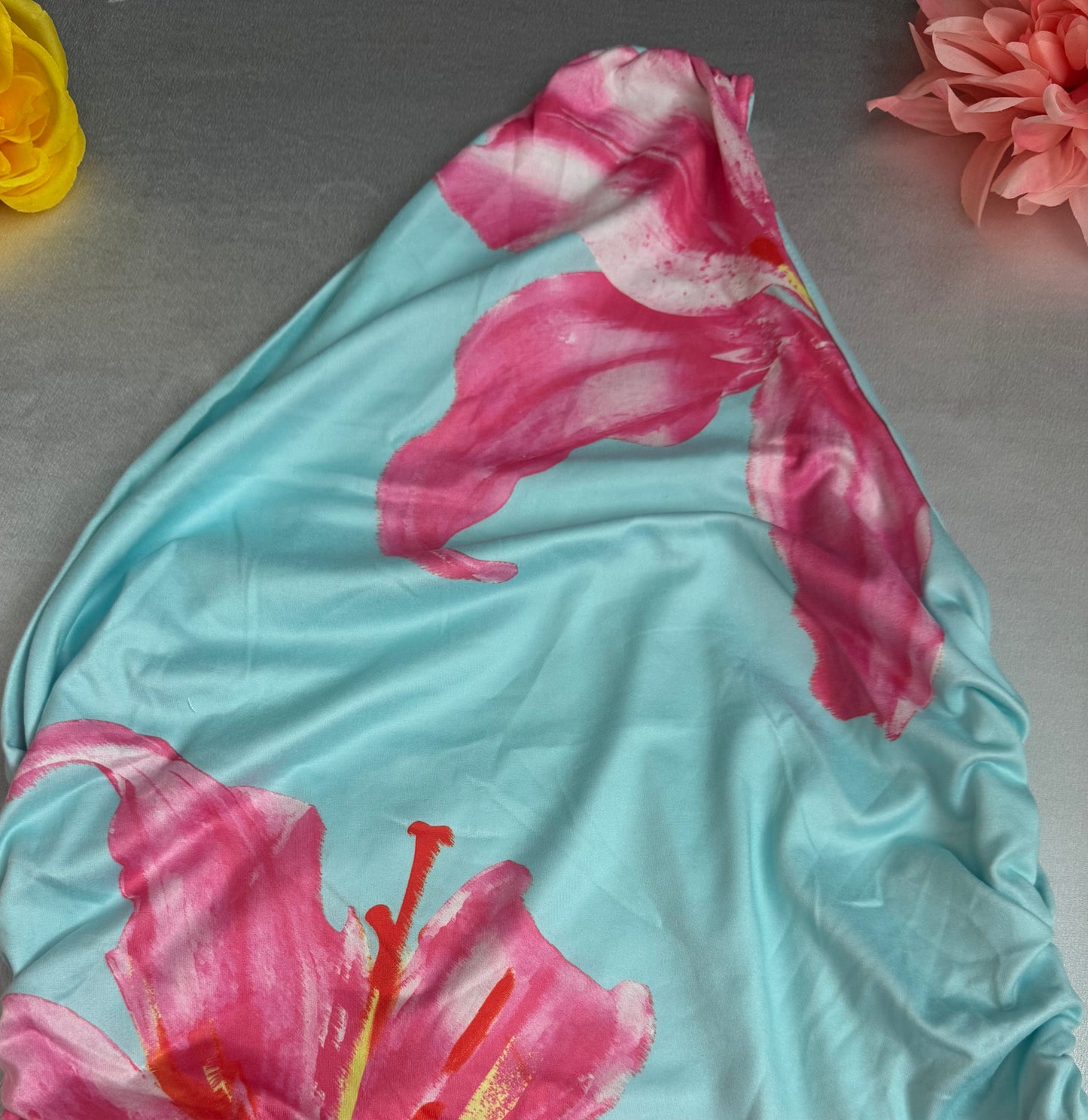 Tropical Bloom Scarf Top