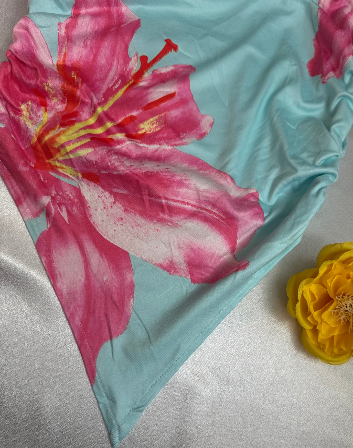 Tropical Bloom Scarf Top